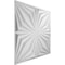Ekena Millwork Asher EnduraWall Decorative 3D Wall Panel, White, 19 5/8"W x 19 5/8"H WP20X20AHWH - alternate 9